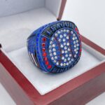 BALL LEAGUE FINALIST RING --- BLUE BODY, CLEAR STONE (Item #62-17)