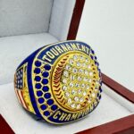 5 STAR BALL CHAMPION RING - BLUE BODY, BLUE STONES (Item #37-156)