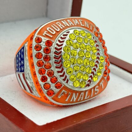 5 STAR SOFTBALL FINALIST RING --- NEON ORANGE BODY (Item #37-121)