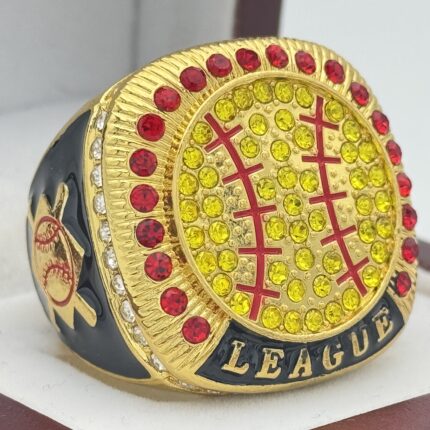 SOFTBALL LEAGUE PARTICIPATION RING --- GOLD BODY (Item #38-152)