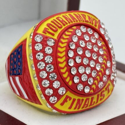 5 STAR BALL FINALIST RING --- YELLOW BODY, RED SIDES (Item #39-175)