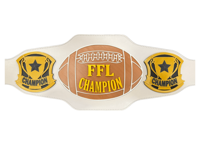 FANTASY FOOTBALL LEAGUE CHAMPION BELT
