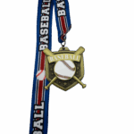 BASEBALL PARTICIPATION MEDAL --- GOLD (Item #64-164) - Image 2