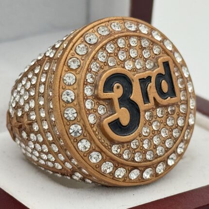 ICED OUT 3RD PLACE ALL SPORT RING --- BRONZE BODY (Item #59-17)