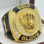GOLD GLOVE RING --- GOLD BODY, CLEAR STONES (Item #53-245)
