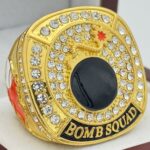 BOMB SQAUD RING --- GOLD BODY, BASEBALL (Item #53-241)