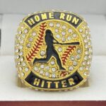 HOME RUN HITTER BATTER RING --- GOLD BODY, CLEAR STONES (Item #53-256) - Image 3