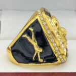 GOLD GLOVE RING --- GOLD BODY, CLEAR STONES (Item #53-245) - Image 4