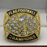 FLAG FOOTBALL CHAMPION RING --- GOLD BODY (Item #51-161) - Image 3