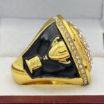 SPINNER VOLLEYBALL CHAMPION RING --- GOLD BODY, CLEAR STONES (Item #56-100) - Image 4