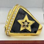 ADULT TROPHY CHAMPION RING --- GOLD BODY, CLEAR STONES (ITEM #60-21) - Image 2