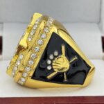 DIAMOND SERIES --- GOLD BODY, GOLD TOP, BLUE STONE, RED LACES (Item # 57-176) - Image 2