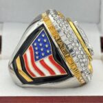 JUMBO HOME PLATE FINALIST RING --- BLUE BACKGROUND, CLEAR STONES (Item # 57-161) - Image 4