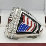 DIAMOND SERIES --- SILVER BODY, SILVER TOP, BLUE STONES, RED LACES (Item # 57-173) - Image 2